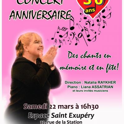 CONCERT ANNIVERSAIRE 30 ANS
